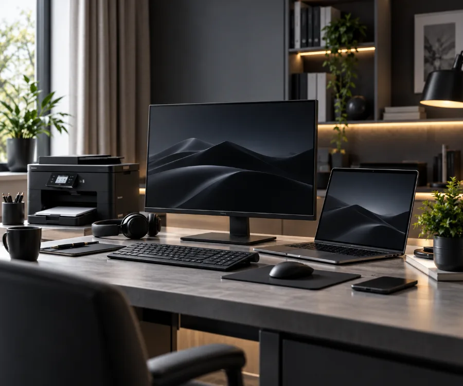 Informatica — notebook, monitor